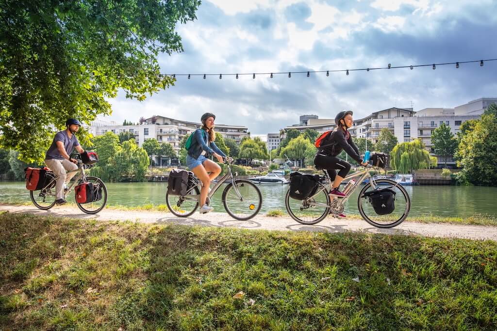 This stunning cycling route follows the Seine River from Paris to the coast