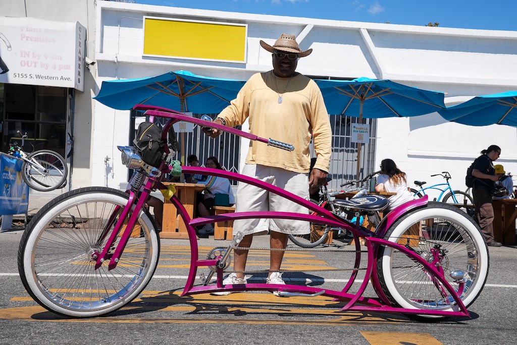 A scene from CicLAvia event in Los Angeles