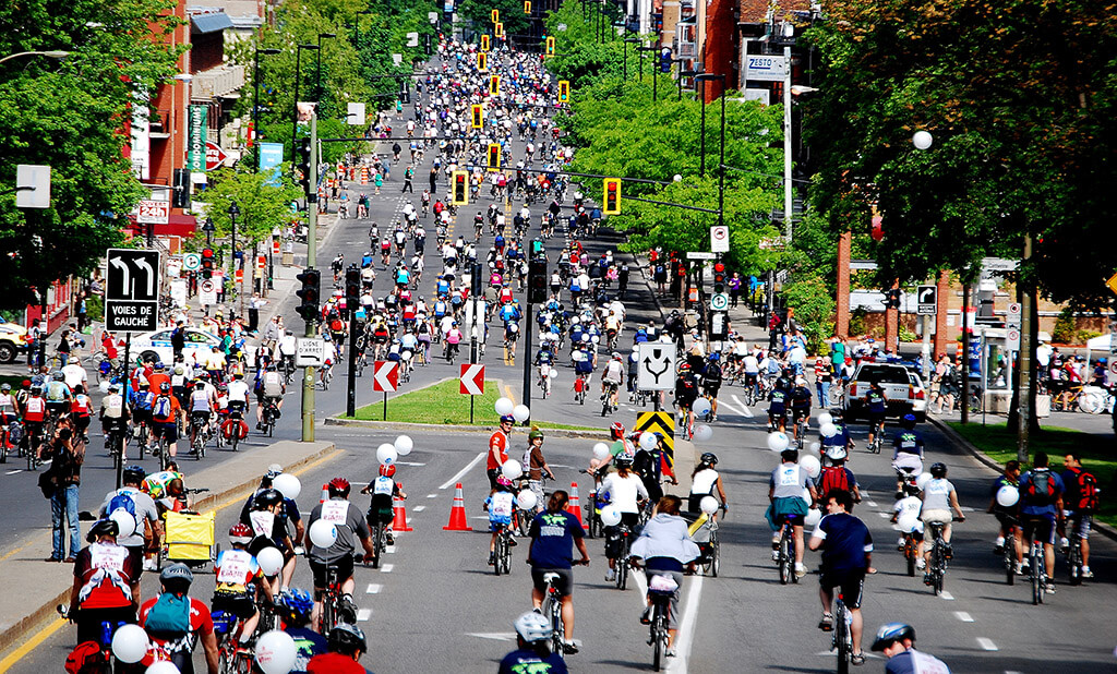 Biking in Montreal