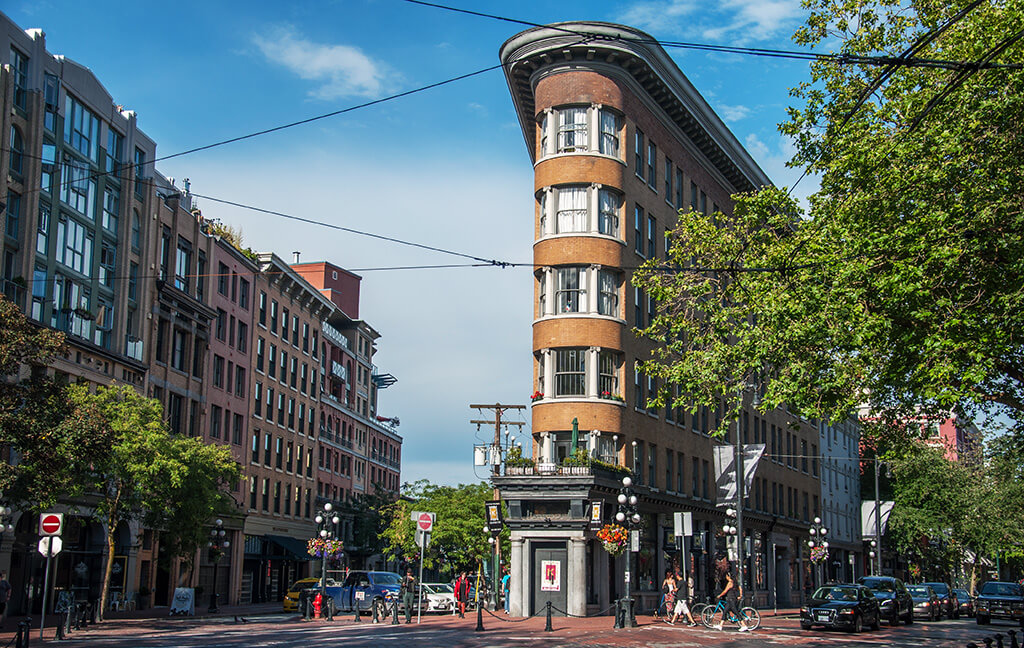 biking in Vancouver, BC