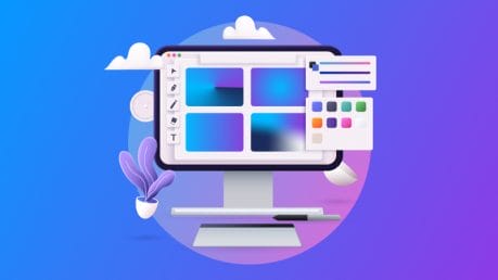 Gradient design hero image