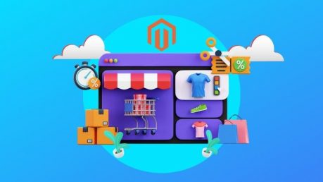 Hero image infographic for Magento 2 multi store