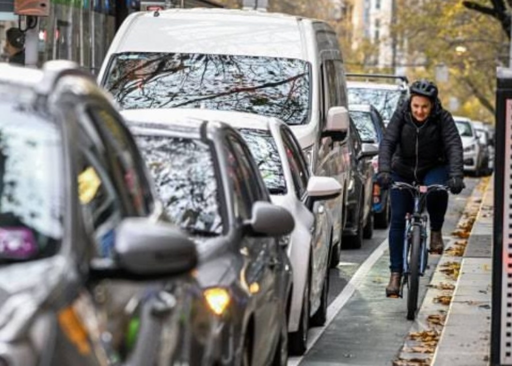 Melbourne bike lane in Australia 