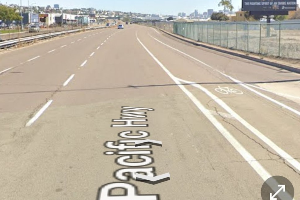 worst bike lanes example in San Diego