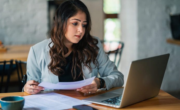 A social media marketing expert working on content creation