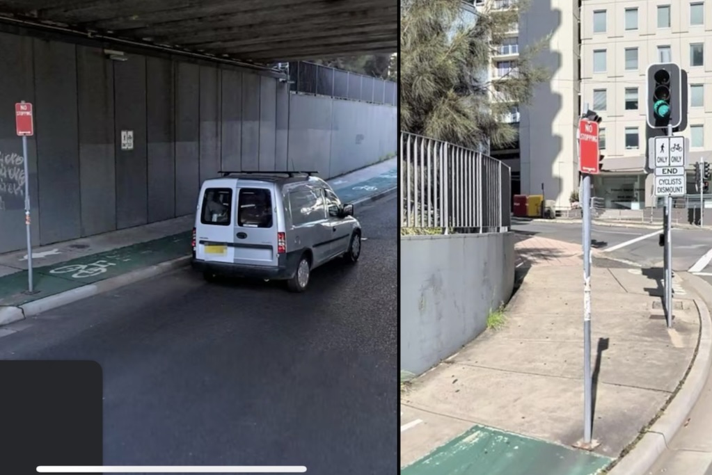 bike lane Sydney Australia