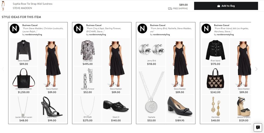 Website redesign rfp Nordstrom website features