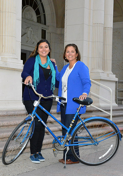 (l-r) Ea Lizette Garcia, City Planner, and Dr. Rose Gowen, City Commissioner.