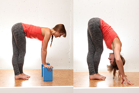 Regular and advanced Uttanasana. 