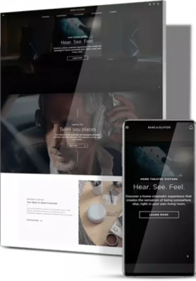 Auto Repair Website Design Company sample: Bang & Olufsen