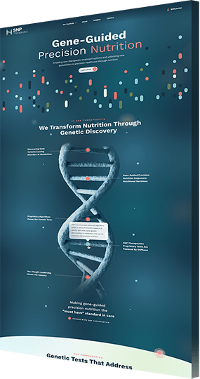 Website design example for SNP Therapeutics