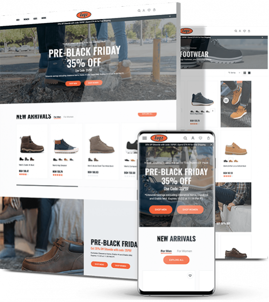 New York eCommerce development for Lugz