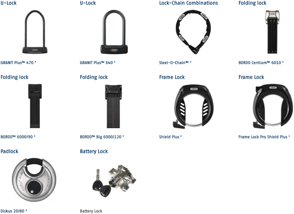 Your Plus System ABUS Bicycle Locks