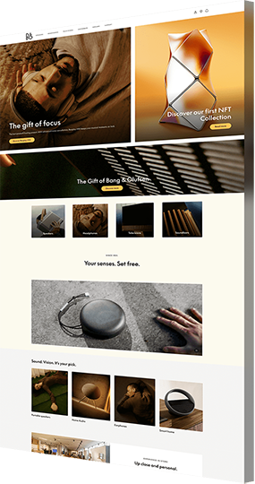 Web development services Bang&Olufsen